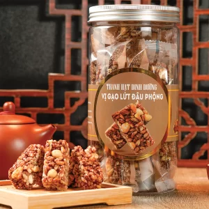 Thanh Hạt Dinh Dưỡng Vị Gạo Lứt Đậu Phộng 90g ( Hũ )
